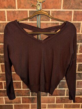 Dreamers by Debut Navy Strappy Criss Cross Back Sweater XSP